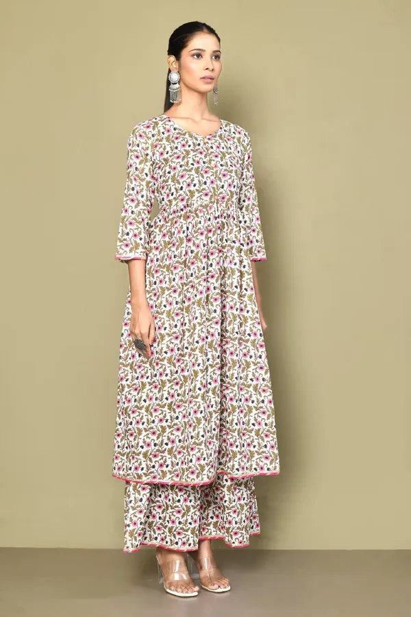 Women's_Cotton_Floral_Print_Anarkali_Kurta_And_Sharara_Set_-_Doriyan
