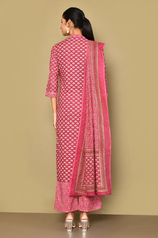 Women's_Pink_Straight_Floral_Printed_Kurta_&_Palazzo_With_Dupatta_Set_-_Doriyan