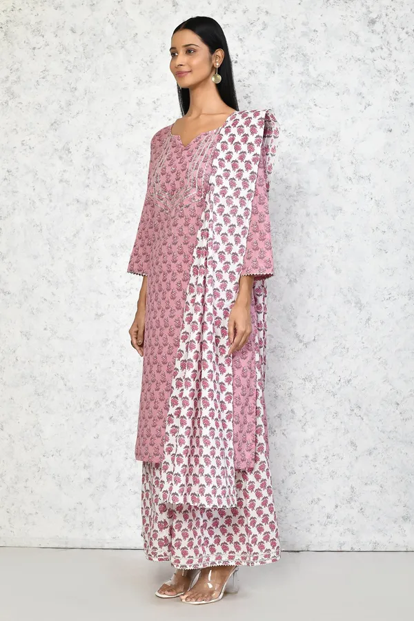 Women's_Cotton_Kurta_With_Palazzo_&_Dupatta_Set_-_Doriyan