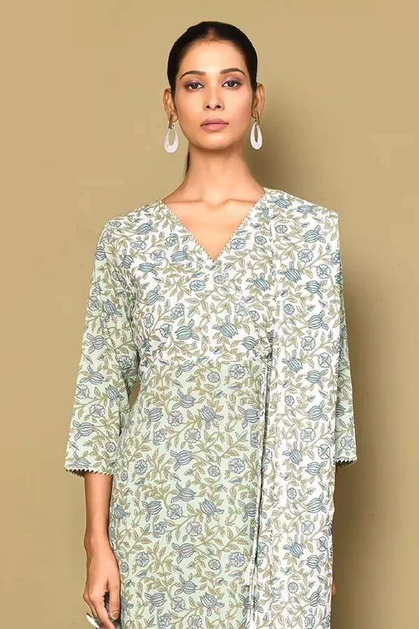 Women's_Floral_Printed_Angrakha_Pure_Cotton_Kurta_With_Palazzo_&_Dupatta_Set_-_Doriyan