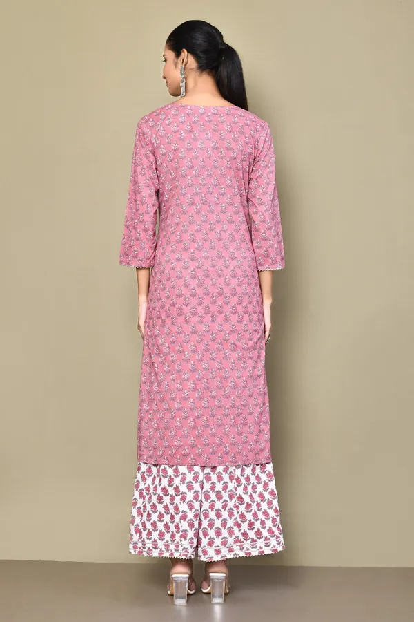 Women's_Cotton_Floral_Print_Straight_Kurta_And_Palazzo_Set_-_Doriyan