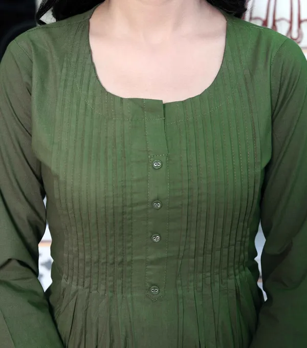 Women's_Mehandi_Pintucks_Cotton_Floral_Straight_Kurta_And_Palazzo_-_Doriyan