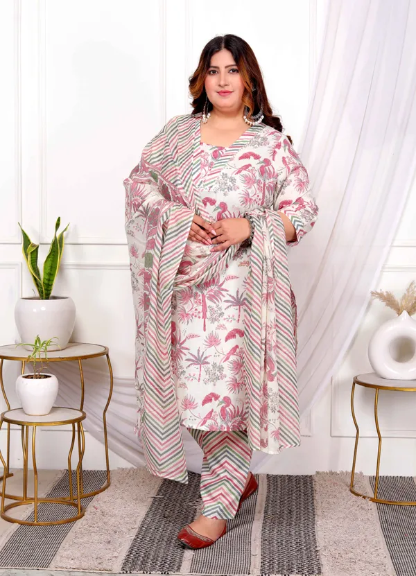 Women's_Plus_Size_Cotton_Light_Pink_Scenic_Birds_And_Leaf_Floral_Printed_Straight_Pakistani_Style_Suit_Set_-_Doriyan