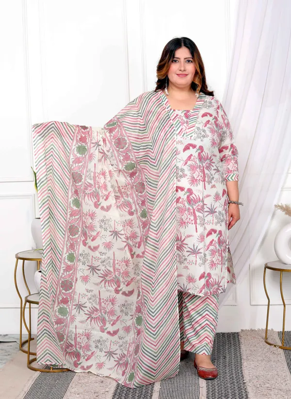 Women's_Plus_Size_Cotton_Light_Pink_Scenic_Birds_And_Leaf_Floral_Printed_Straight_Pakistani_Style_Suit_Set_-_Doriyan