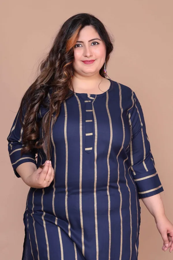 Women's_Plus_Size_Navy_Blue_Pakistani_Kurta_With_Palazzo_-_Doriyan