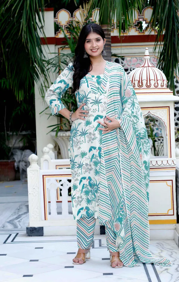 Women's_Light_Green_Scenic_Birds_And_Leaf_Straight_Pakistani_Style_Suit_Set_-_Doriyan
