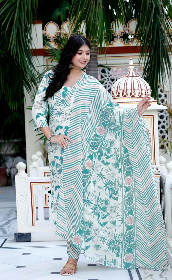 Women's_Light_Green_Scenic_Birds_And_Leaf_Straight_Pakistani_Style_Suit_Set_-_Doriyan