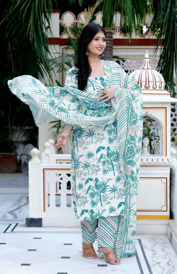 Women's_Light_Green_Scenic_Birds_And_Leaf_Straight_Pakistani_Style_Suit_Set_-_Doriyan