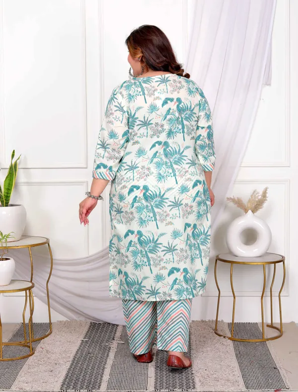 Women's_Plus_Size_Cotton_Light_Green_Scenic_Birds_And_Leaf_Floral_Printed_Straight_Pakistani_Style_Kurta_And_Palazzo_-_Doriyan
