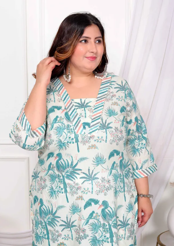 Women's_Plus_Size_Cotton_Light_Green_Scenic_Birds_And_Leaf_Floral_Printed_Straight_Pakistani_Style_Kurta_And_Palazzo_-_Doriyan