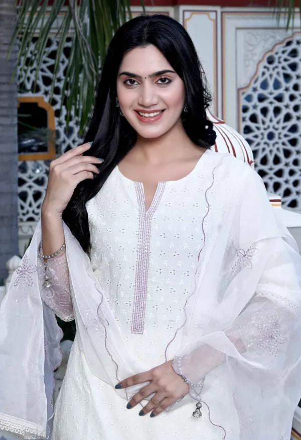 Women's_Organza_Cotton_Chikankari_Embroidered_With_Purple_Sequence_Work_Jaipuri_Suit_Set_-_Doriyan