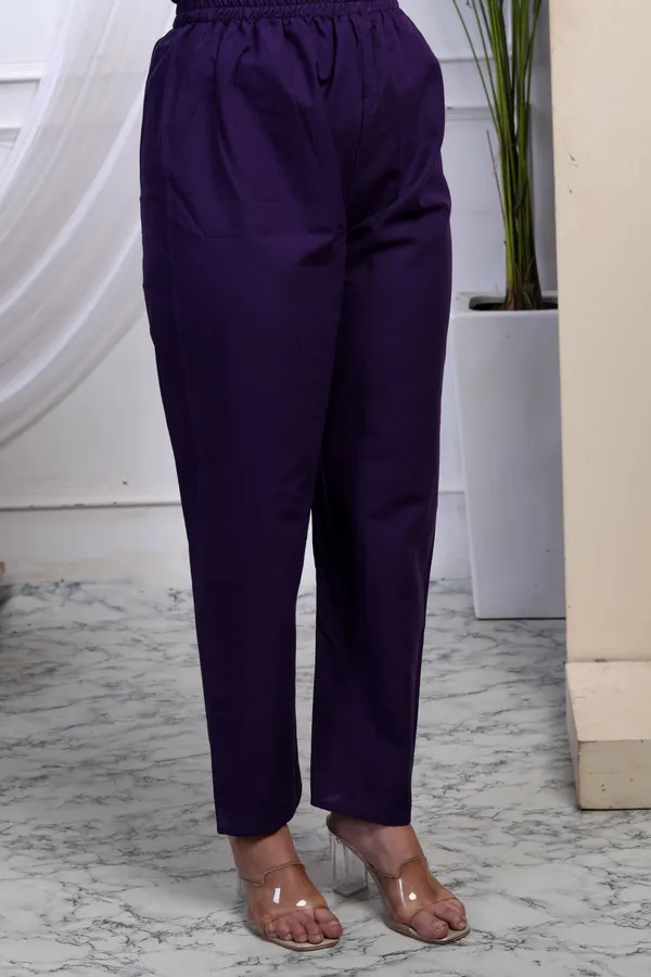 Women's_Purple_Embroidered_Sweetheart_Neck_&_Accordion_Pleated_Solid_A-Line_Kurta_And_Palazzo_Set_-_Doriyan