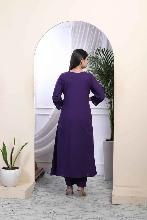 Women's_Cotton_Purple_A-Line_Kurta_With_Embroidered_Neck_And_Palazzo_With_Embroidered_Dupatta_Set_-_Doriyan