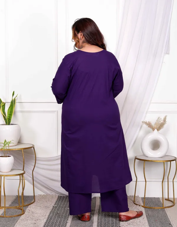 Women's_Plus_Size_Purple_Embroidered_Sweetheart_Neck_&_Accordion_Pleated_Solid_A-Line_Kurta_And_Palazzo_Set_-_Doriyan