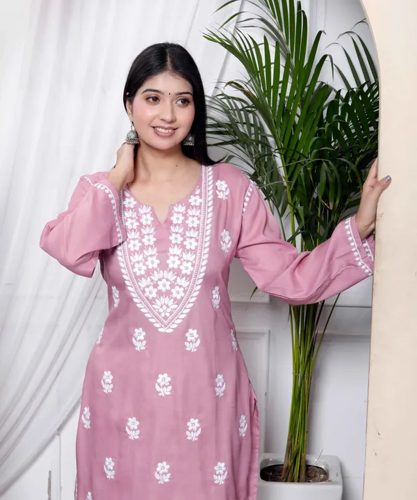 Women's_Chikankari_Embroidery_Pink_Straight_Kurta_&_Palazzo_Set_-_Doriyan