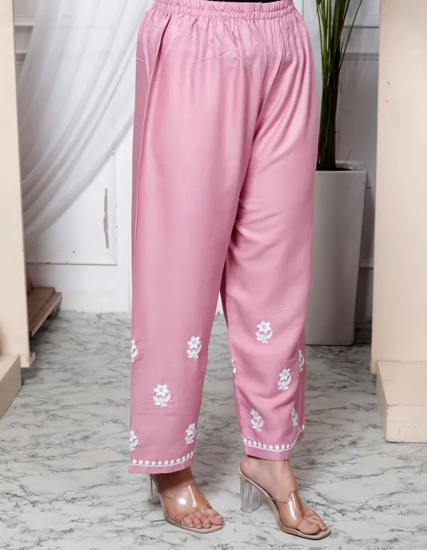 Women's_Chikankari_Embroidery_Pink_Straight_Kurta_&_Palazzo_Set_-_Doriyan