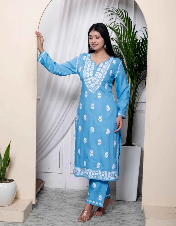 Women's_Chikankari_Embroidery_Sky_Blue_Straight_Kurta_And_Palazzo_-_Doriyan