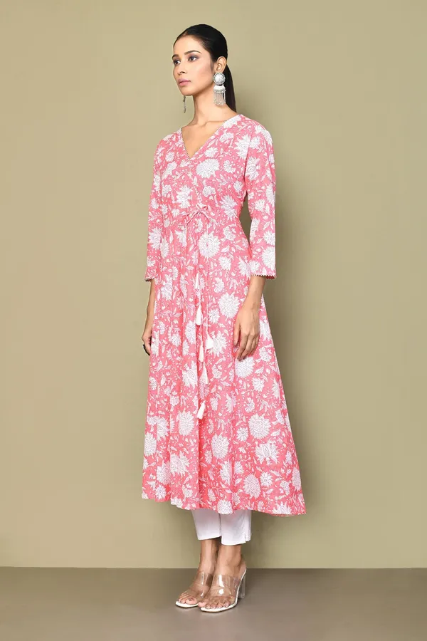 Women's_Cotton_Floral_Printed_Anarkali_Kurta_-_Doriyan