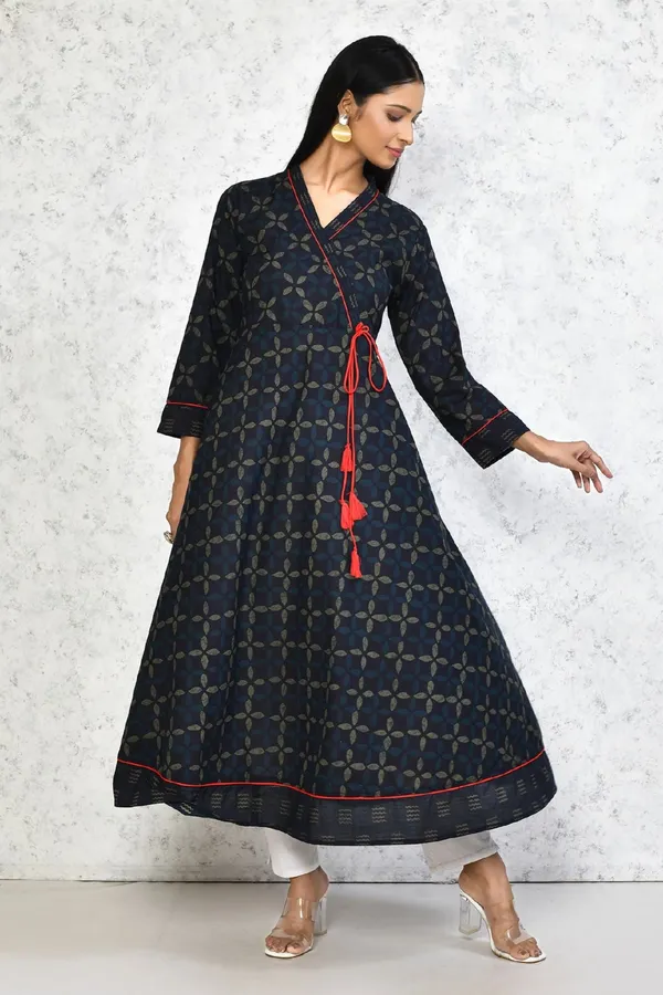 Women's_Abstract_Print_Ankle_Length_Angrakha_Style_Kurta_-_Doriyan