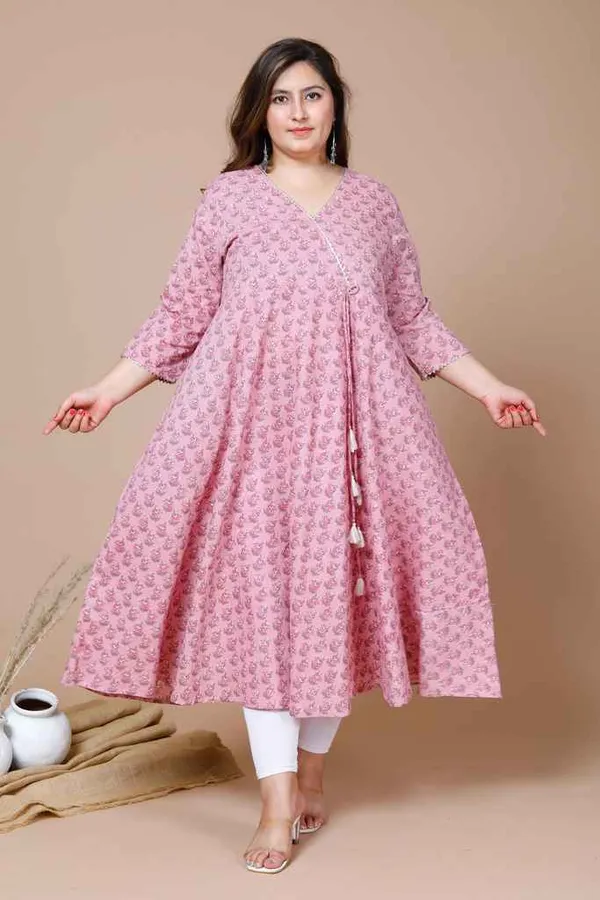Women's_Pink_Plus_Size_Cotton_Floral_Print_Long_Anarkali_Kurta_-_Doriyan