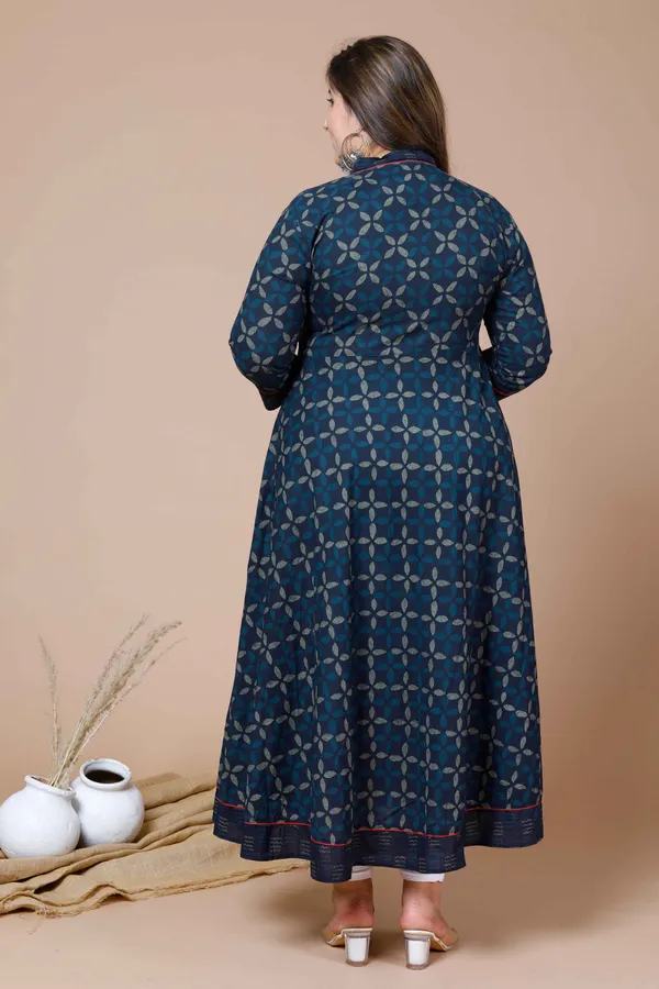 Women's_Plus_Size_Navy_Blue_Printed_Angrakha_Kurta_-_Doriyan