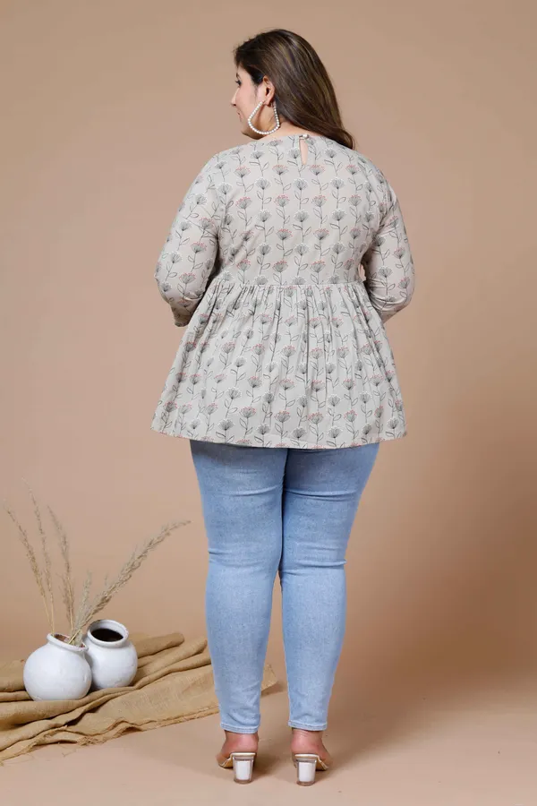 Women's_Beige_Plus_Size_Cotton_Floral_Printed_Top_-_Doriyan