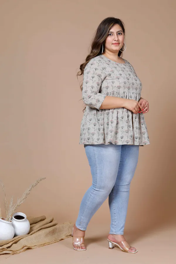 Women's_Beige_Plus_Size_Cotton_Floral_Printed_Top_-_Doriyan