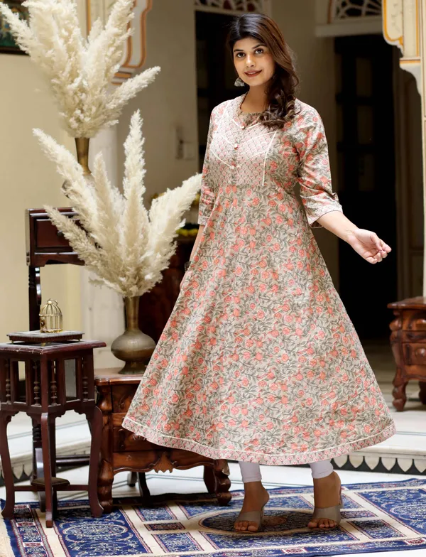 Women's_Beige_Cotton_Floral_Printed_Anarkali_Kurta_-_Doriyan