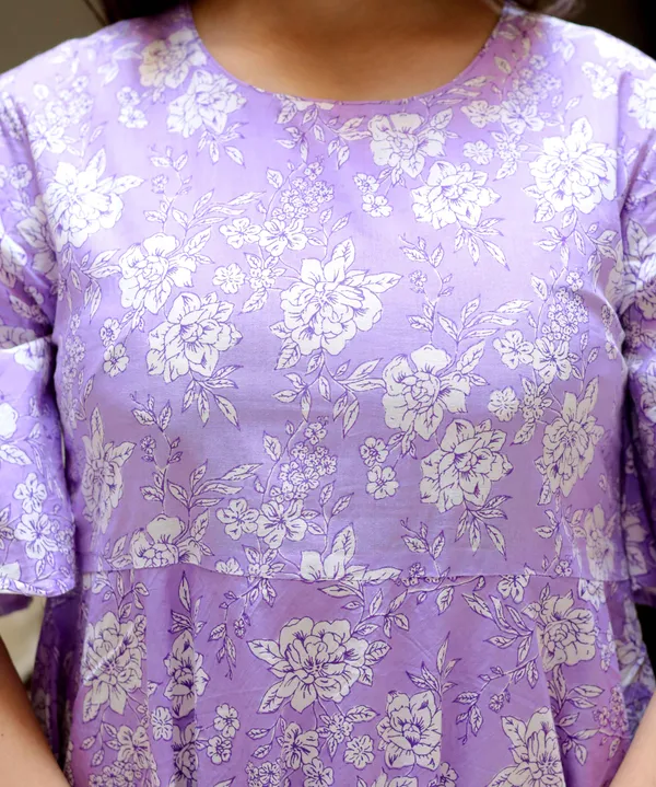 Women's_Levender_Floral_Printed_Anarkali_Kurta_-_Doriyan