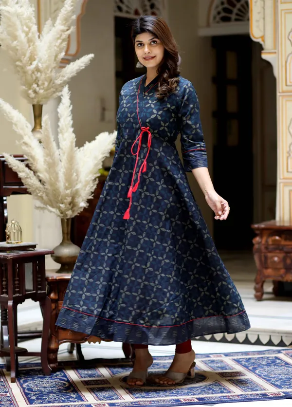 Women's_Blue_Abstract_Print_Ankle_Length_Angrakha_Style_Kurta_-_Doriyan