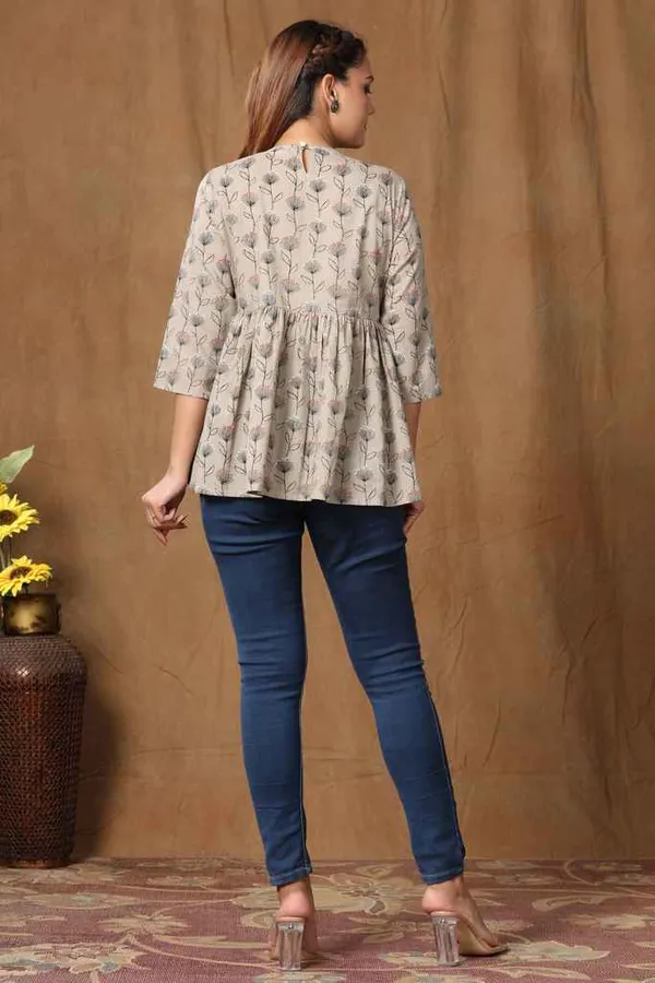 Women's_Beige_Printed_Short_Top-_Doriyan