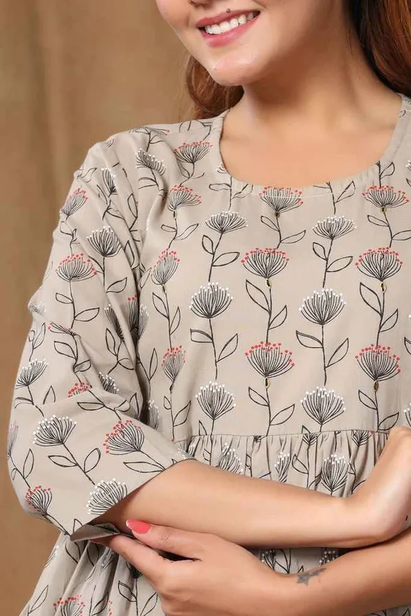 Women's_Beige_Printed_Short_Top-_Doriyan