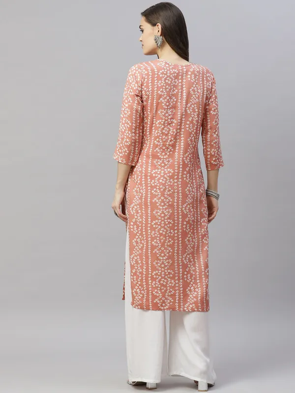 Women's_Printed_&_Embroidered_Straight_Rayon_Peach_Kurti_-_Doriyan