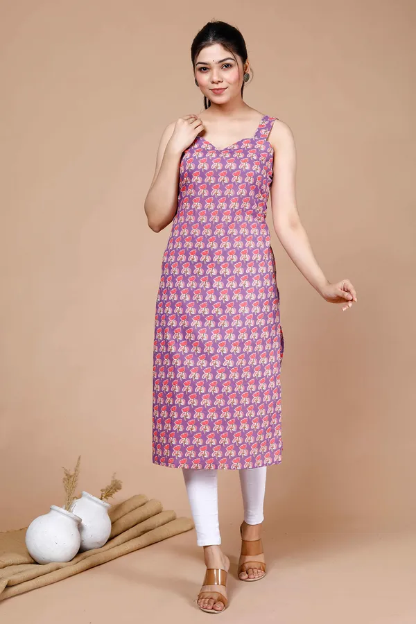 Women's_Purple_Ethnic_Motifs_Printed_Sweetheart_Neck_Shoulder_Straps_Cotton_Straight_Kurti_-_Doriyan