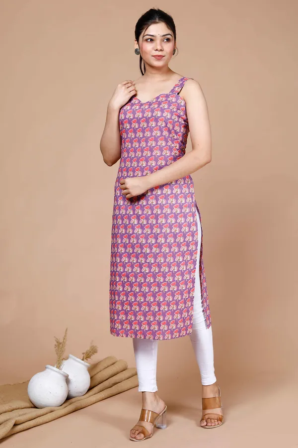 Women's_Purple_Ethnic_Motifs_Printed_Sweetheart_Neck_Shoulder_Straps_Cotton_Straight_Kurti_-_Doriyan