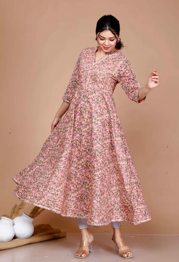 Women's_Orange_Cotton_Floral_Printed_Anarkali_Kurta_For_-_Doriyan