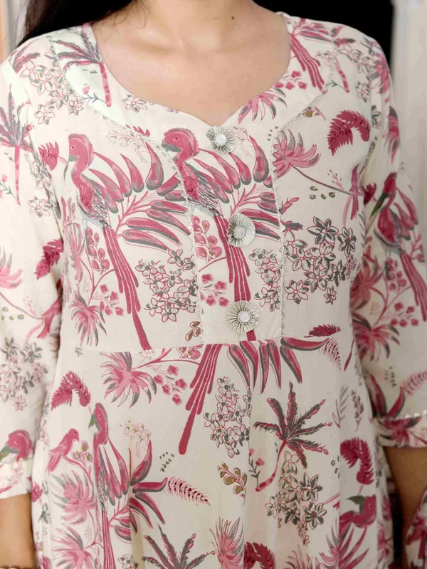 Women's_Light_Pink_Cotton_Gotapatti_Birds_And_Leaf_Floral_Printed_Anarkali_Kurta_-_Doriyan