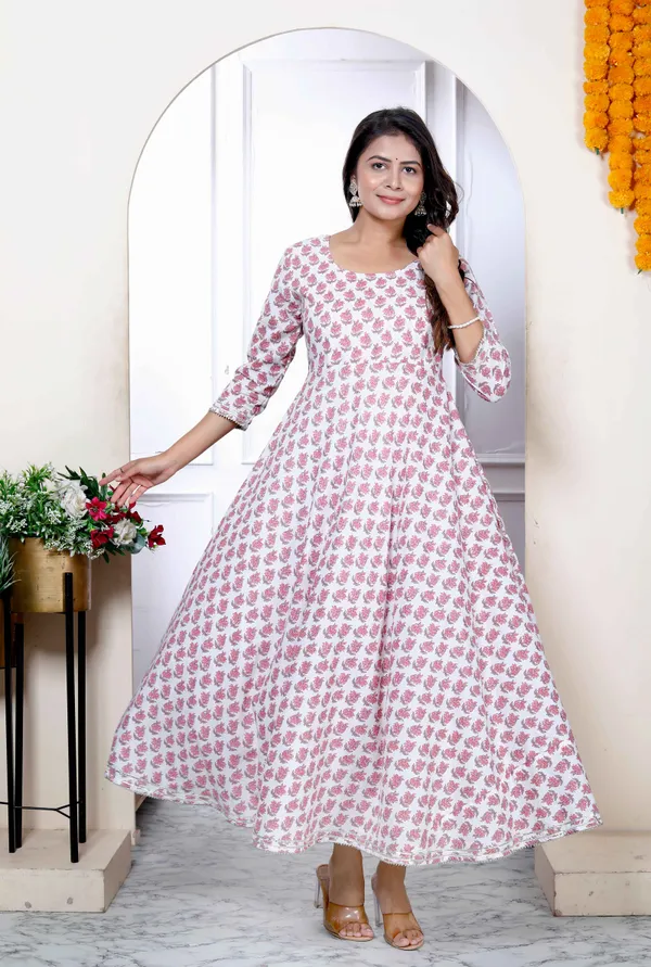 Women's_Pink_Pure_Cotton_Printed_Anarkali_Kurta_-_Doriyan