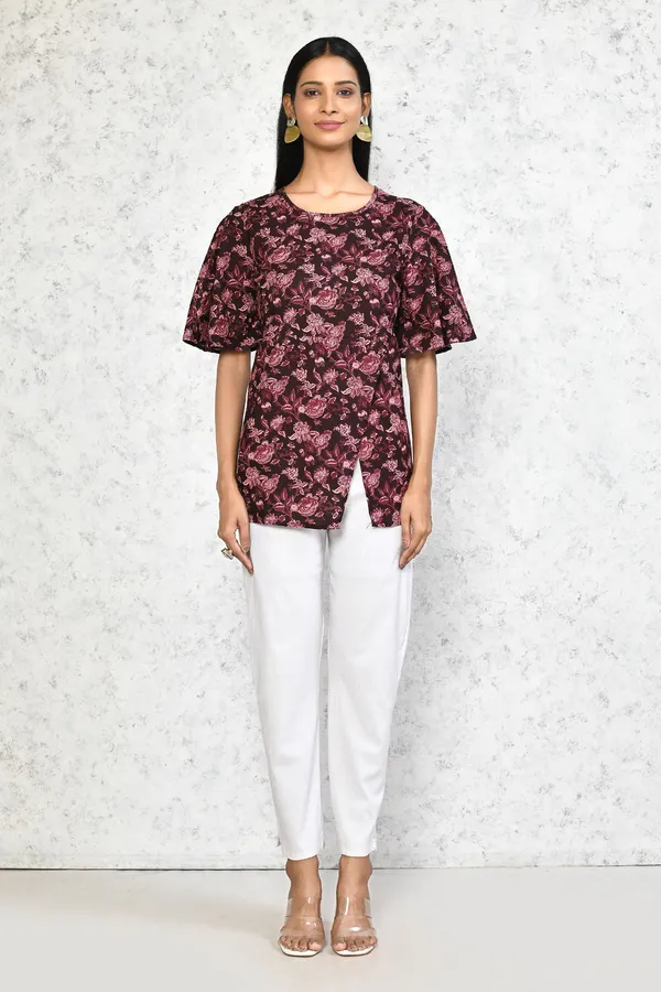 Women's_Cotton_Floral_Print_Straight_Kurti_-_Doriyan