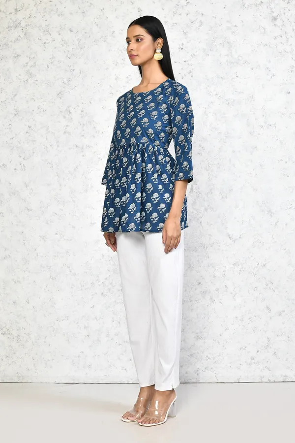 Women's_Cotton_Floral_Print_Tunic_-_Doriyan
