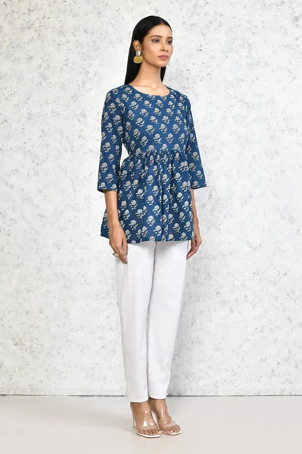 Women's_Cotton_Floral_Print_Tunic_-_Doriyan