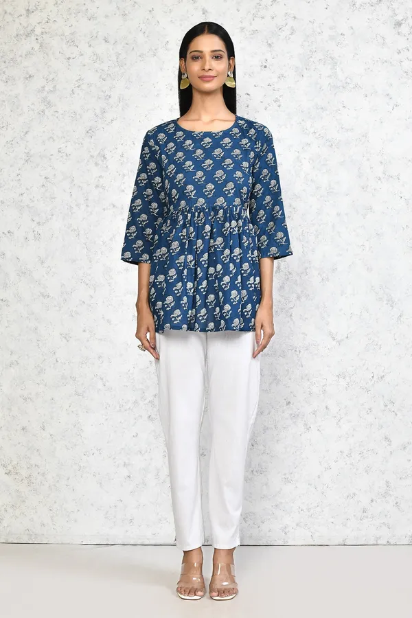 Women's_Cotton_Floral_Print_Tunic_-_Doriyan