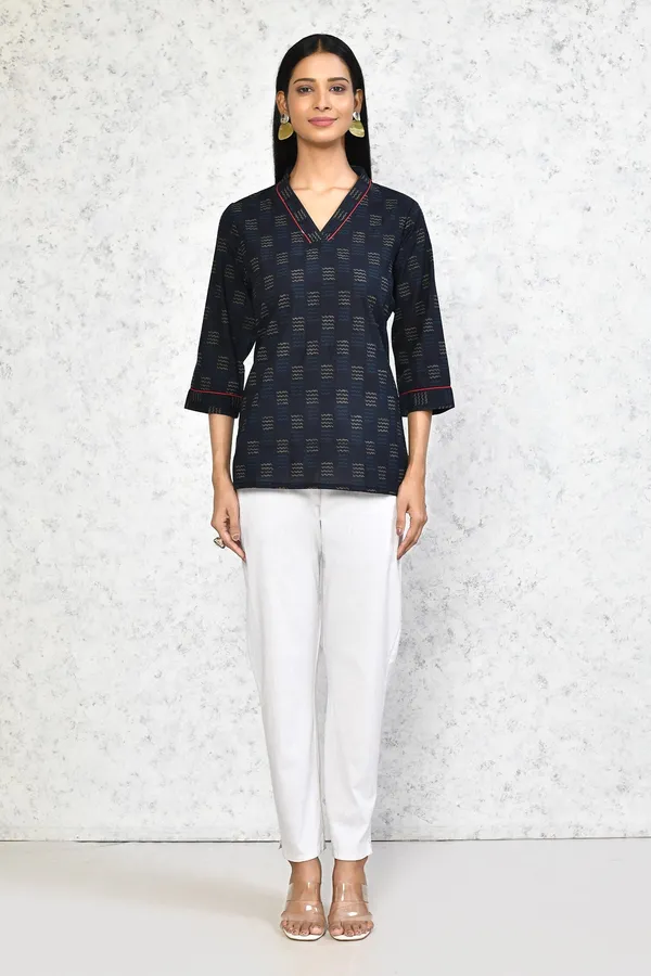 Women's_Blue_Printed_Indigo_Tunic_-_Doriyan