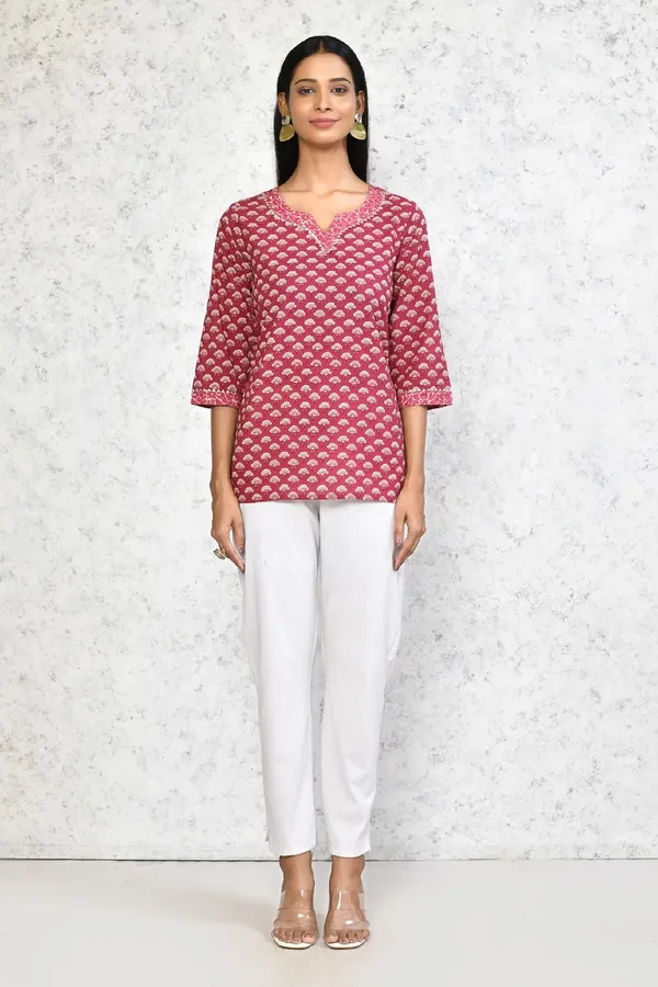 Women's_Floral_Printed_Pure_Cotton_Tunic_-_Doriyan