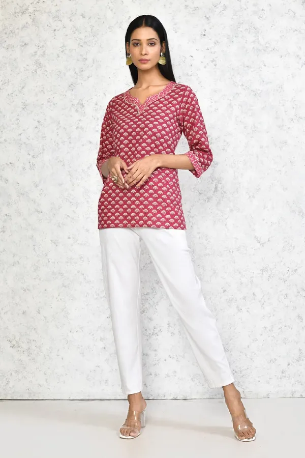 Women's_Floral_Printed_Pure_Cotton_Tunic_-_Doriyan