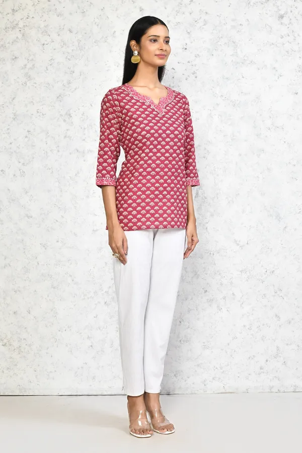 Women's_Floral_Printed_Pure_Cotton_Tunic_-_Doriyan