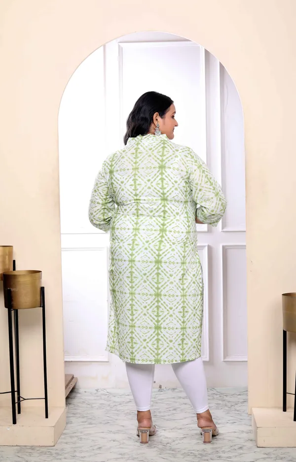 Women's_Plus_Size_White_And_Green_Tie_Dye_Cotton_Kurti_-_Doriyan