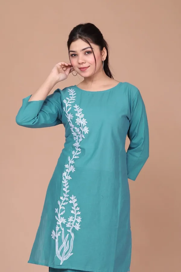 Women'S_Green_Printed_Cotton_Co-Ord_Set_-_Doriyan