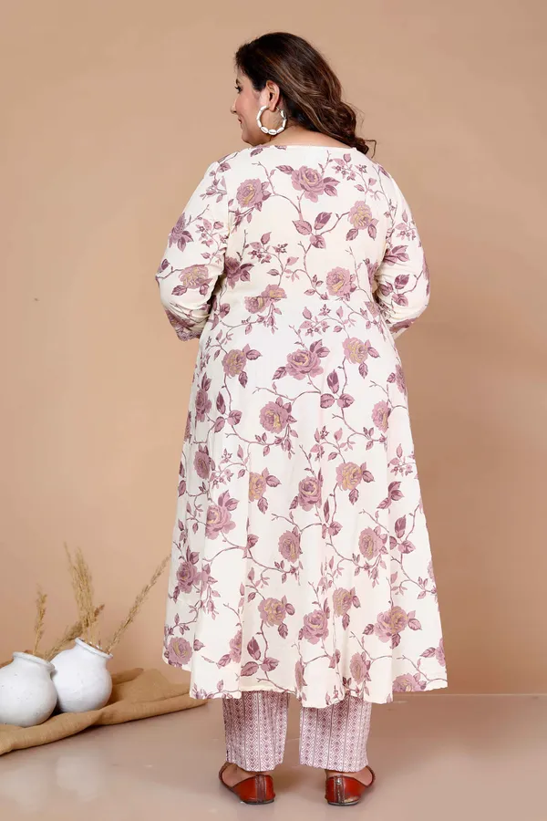 Women'S_Plus_Size_Pink_Floral_Printed_Kurta_With_Palazzo_-_Doriyan