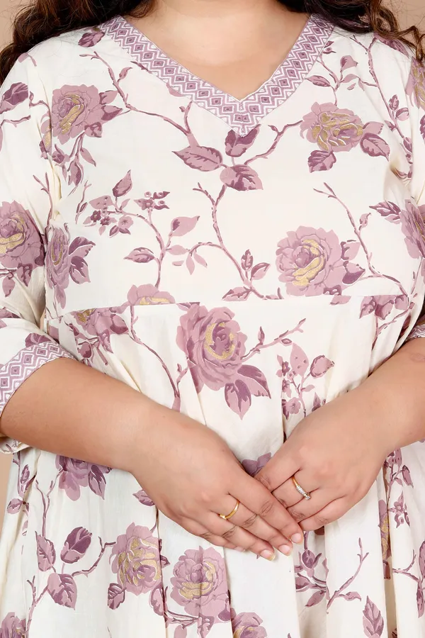 Women'S_Plus_Size_Pink_Floral_Printed_Kurta_With_Palazzo_-_Doriyan